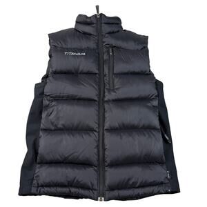 Columbia Titanium Men’s Small Duck Down Vest Interchange Black